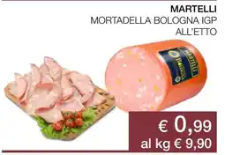 Coop MARTELLI MORTADELLA BOLOGNA IGP ALL’ETTO offerta
