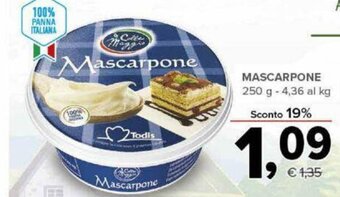 Todis Mascarpone 250 g offerta