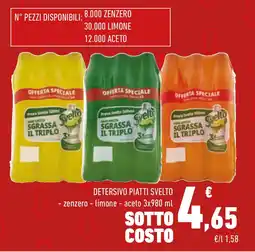 Conad Detersivo piatti SVELTO offerta