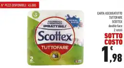 Conad Carta asciugatutto tuttofare SCOTTEX offerta