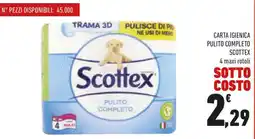Conad Carta igienica pulito completo SCOTTEX offerta