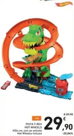 Spazio Conad Pista t-rex hot wheels offerta