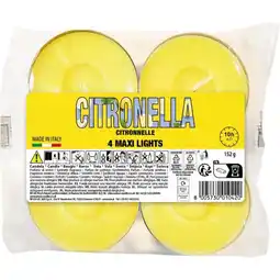 Ipercoop MAXI TEALIGHT CITRONELLA CORFU offerta