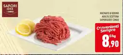 Conad Macinato di bovino adulto scottona SAPORI&IDEE CONAD offerta