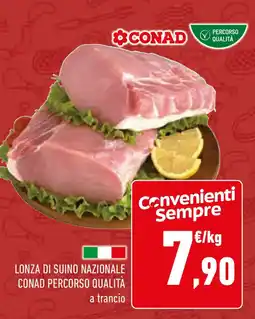 Conad Lonza di suino nazionale CONAD PERCORSO QUALITÀ offerta