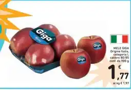Spazio Conad Mele giga origine italia, categoria i, calibro 80/85 conf. da offerta