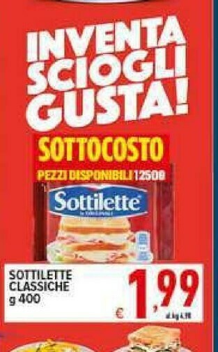 Iper Triscount Sottilette offerta