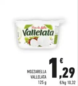 Conad Mozzarella vallelata offerta