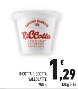 Conad Ricotta riccotta VALCOLATTE offerta