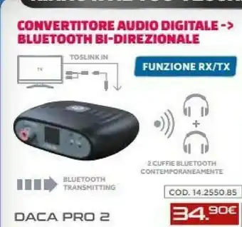 Gbc Convertitore audio digitale-> bluetooth bi-direzionale offerta