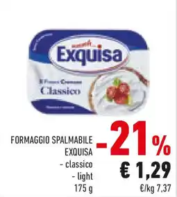 Conad Formaggio spalmabile EXQUISA offerta