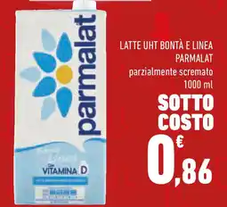 Conad Superstore Latte uht bontà e linea parmalat parzialmente scremato offerta
