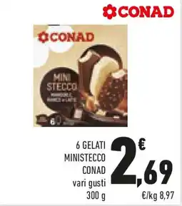 Conad 6 gelati ministecco CONAD offerta