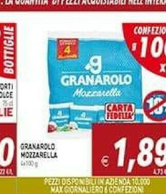 Supermercati Agorà Mozzarella offerta