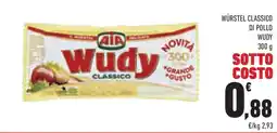 Conad Superstore Würstel classico di pollo wudy offerta