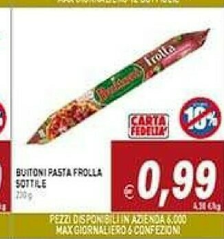 Supermercati Agorà Pasta sfoglia offerta