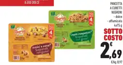 Conad Superstore Pancetta a cubetti negroni - dolce - affumicata offerta