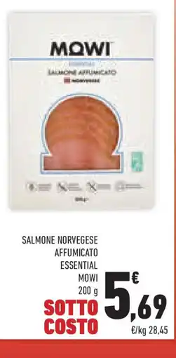 Conad Superstore Salmone norvegese affumicato essential mowi offerta