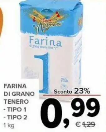 Todis Farina Di Grano Tenero Tipo 1, Tipo 2 1kg offerta