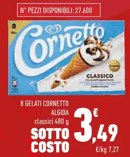Conad Superstore 8 gelati cornetto algida classici offerta