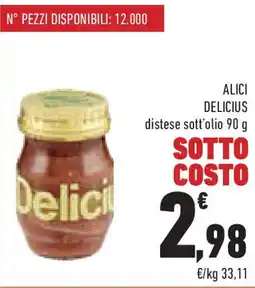 Conad Superstore Alici delicius distese sott'olio offerta