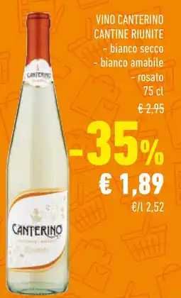 Conad Vino canterino cantine riunite offerta