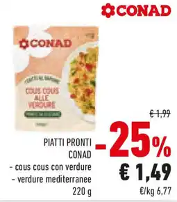 Conad Piatti pronti CONAD offerta