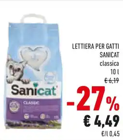 Conad Lettiera per gatti SANICAT offerta