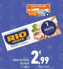 Conad Tonno naturale RIO MARE offerta