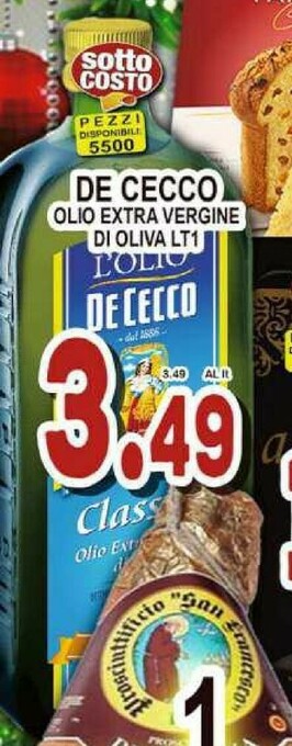 Sacoph Olio extravergine di oliva offerta