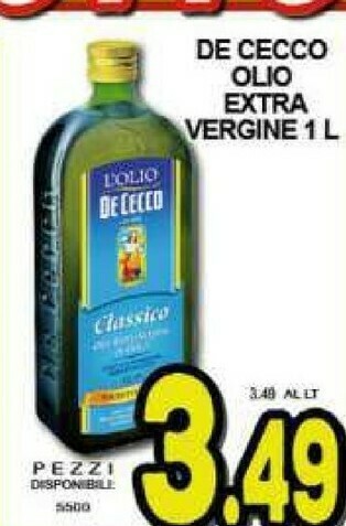 Sacoph Olio extravergine di oliva offerta