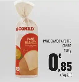 Conad Pane bianco a fette CONAD offerta