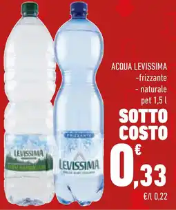 Conad Superstore Acqua levissima -frizzante - naturale pet offerta