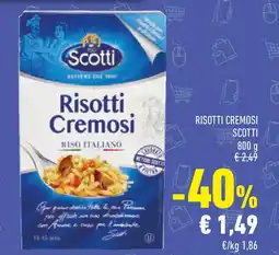 Conad Risotti cremosi SCOTTI offerta