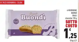 Conad Superstore 6 merendine buondì bauli classiche offerta