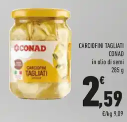 Conad Carciofini tagliati CONAD offerta