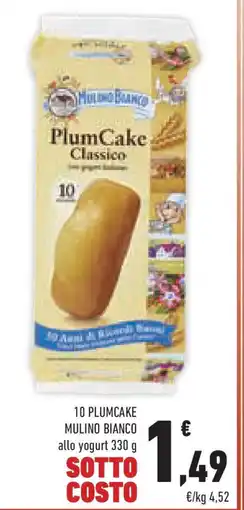 Conad Superstore 10 plumcake mulino bianco allo yogurt offerta