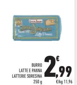 Conad Superstore Burro latte e panna latterie soresina offerta