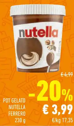 Conad Superstore Pot gelato nutella ferrero offerta