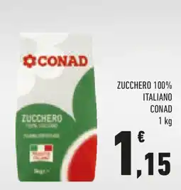 Conad Zucchero 100% italiano CONAD offerta