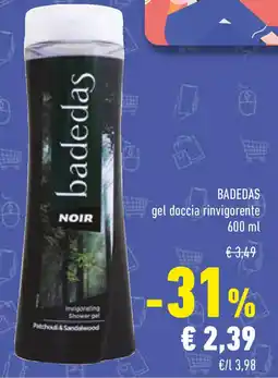 Conad BADEDAS gel doccia rinvigorente offerta