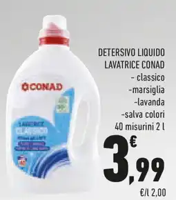 Conad Detersivo liquido lavatrice CONAD offerta