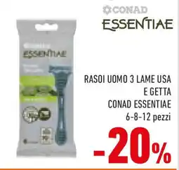 Conad Rasoi uomo 3 lame usa e getta CONAD ESSENTIAE offerta