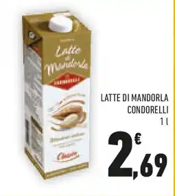 Conad Latte di mandorla CONDORELLI offerta