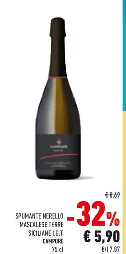 Conad Spumante nerello mascalese terre siciliane i.g.t. CAMPORÈ offerta