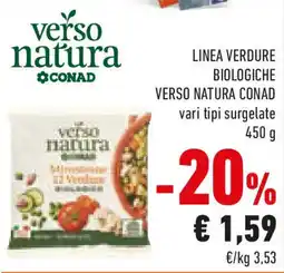 Conad Linea verdure biologiche VERSO NATURA CONAD offerta