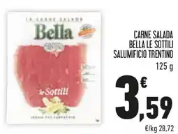 Conad Carne salada bella le sottili salumificio trentino offerta