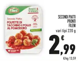 Conad Secondi piatti pronti FILENI offerta