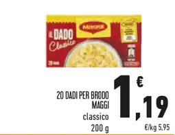 Conad 20 dadi per brodo MAGGI offerta