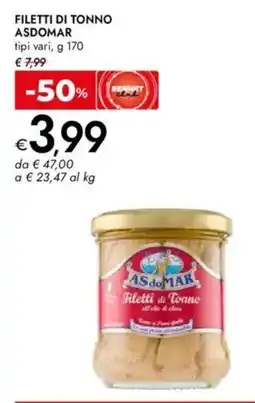 Bennet Filetti di tonno ASDOMAR offerta